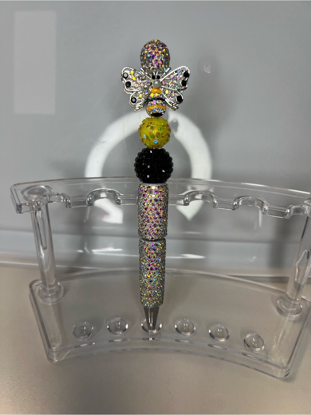 Handmade Rhinestone Bee Ballpoint Pen